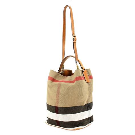 burberry ashby nieten|Ashby linen handbag Burberry Brown in Linen .